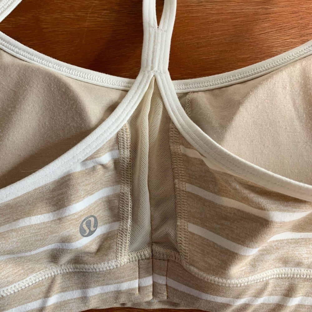𝅺lululemon Striped Sports Bra Size 12 ALTERED PLEASE READ DESCRIPTION (1246) - Picture 6 of 13